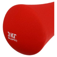 Гантель в форме кости SILAPRO 3 кг, металл, неопреновое покрытие 191-050