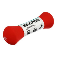 Гантель в форме кости SILAPRO 3 кг, металл, неопреновое покрытие 191-050