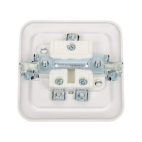 Выключатель Bylectrica 2-клавишная, скрытая установка 4А, серия Прочие изделия, белый, С54-001