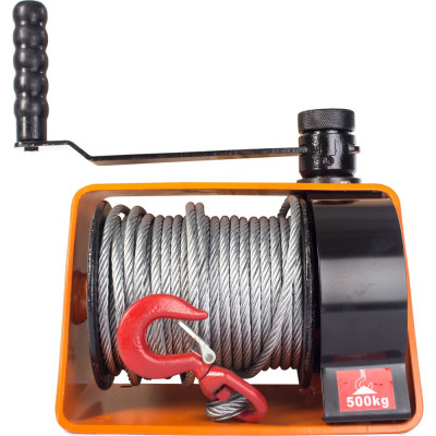 Ручная червячная лебедка TOR ЛРЧ 500 VS 0,5 т без каната 1009004