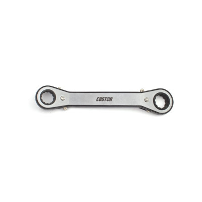 Двойной накидной ключ CUSTOR с трещоткой и реверсом 25 град 12mm x 13mm 4171213