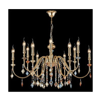 Подвесная люстра Crystal Lux MERCEDES SP6+6 GOLD/COLOR