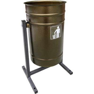 Урна ПК ОТК металлическая «Космос 19 л» цвет антик бронза УК6БР