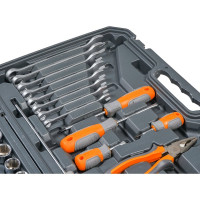 Набор инструментов AIRLINE универсальный 72 предмета, пласт.кейс AT-72-54