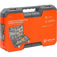 Набор инструментов AIRLINE универсальный 72 предмета, пласт.кейс AT-72-54
