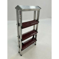 Двусторонняя алюминиевая стремянка Sarayli КОЛОР 4x4 18214