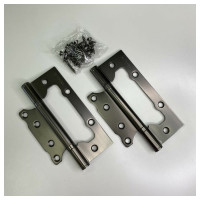 Петля накладная VETTORE FLUSH 125×75×2.5mm GR Графит, 2шт 20638
