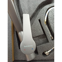 Смеситель для кухни Rainsberg графит, однорычажный, с гибким белым изливом R603CY-0