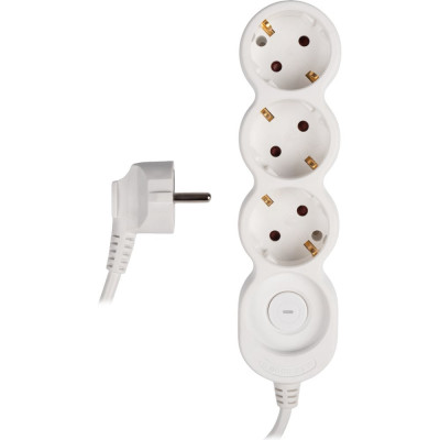 Удлинитель Jazzway EX-03GS-300 (3 x 3) заземление, шторки, выключатель с подсветкой 5034792