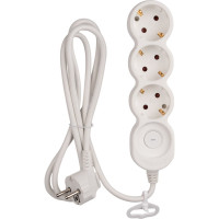 Удлинитель Jazzway EX-03GS-300 (3 x 3) заземление, шторки, выключатель с подсветкой 5034792