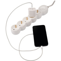 Удлинитель Jazzway EX-05GS-150 (5 x 1,5) заземление, шторки, выключатель с подсветкой 5034815