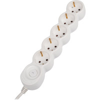 Удлинитель Jazzway EX-05GS-150 (5 x 1,5) заземление, шторки, выключатель с подсветкой 5034815