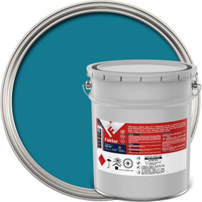 Универсальная эмаль ПФ-115 ЯРОСЛАВСКИЕ КРАСКИ FAKTOR голубая, барабан 20 кг 214714