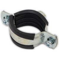 Оцинкованный хомут с резиновым уплотнителем Terma 32-37 мм (1), с гайкой М8 24030 28713