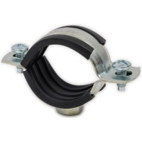 Оцинкованный хомут с резиновым уплотнителем Terma 32-37 мм (1), с гайкой М8 24030 28713