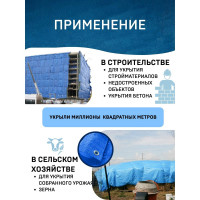 Тент полиэтиленовый 10х12м/180 Rendell 00-00000328