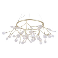 Подвесная люстра Crystal lux EVITA SP45 D GOLD/TRANSPARENT