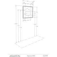 Зеркало AQUATON Соул 800x700 1A252702SU010