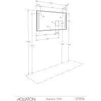 Зеркало AQUATON Aquaton Отель 150 1A107502OT010