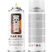 Аэрозольный лак Decorix НЦ (мебельный; нитролак; тонирующий; глянцевый; венге; 520 мл) 0133-05 DX