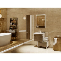 Зеркальный шкаф AQUATON Капри 60 таксония темная 1A230302KPDB0