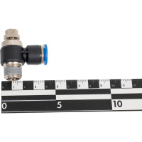 Фитинг-дроссель (пневмодроссель) угловой с наружной резьбой M3/8" SHPI SC 10-03