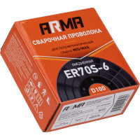 Проволока сварочная омедненная ER70S-6 (Св-08Г2С) 0.8 мм, 1 кг ARMA ER70S60801
