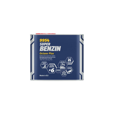 Специальная присадка в бензин MANNOL SUPER BENZIN OCTANE PLUS 500 мл для повышения октанового числа 9954