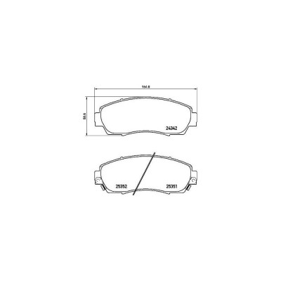 Колодки тормозные для автомобилей Honda CR-V / Haval F7 дисковые передние TRIALLI PF 4226