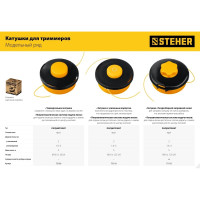Катушка для триммера STEHER BTH-10C М10x1.25LH 75115