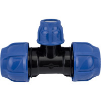 Компрессионный переxодной тройник TEBO ПНД  32x20x32 T-ПНД.Тр.0.32-20-32.CN