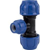 Компрессионный переxодной тройник TEBO ПНД  32x20x32 T-ПНД.Тр.0.32-20-32.CN