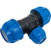 Компрессионный переходной тройник TEBO ПНД 40x25x40 T-ПНД.Тр.0.40-25-40.CN