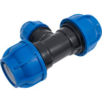 Компрессионный переходной тройник TEBO ПНД 40x25x40 T-ПНД.Тр.0.40-25-40.CN