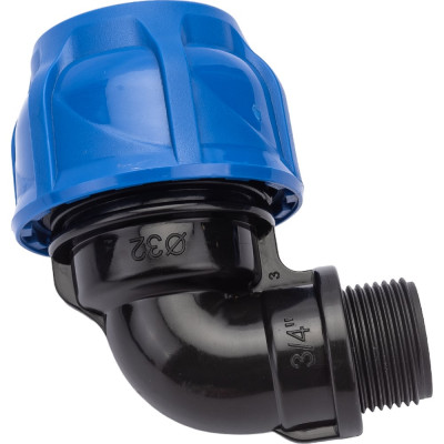 Компрессионный отвод TEBO ПНД нар. резьба 32x3/4" T-ПНД.О.5.32-34.CN