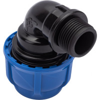 Компрессионный отвод TEBO ПНД нар. резьба 32x3/4" T-ПНД.О.5.32-34.CN