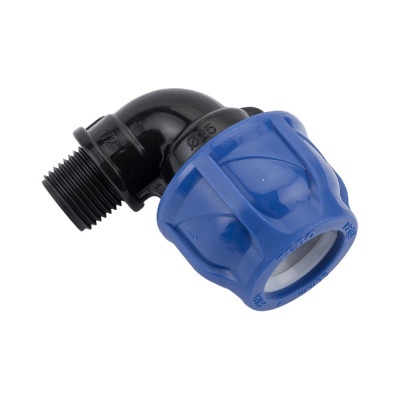 Компрессионный отвод TEBO ПНД нар. резьба 25x1/2" T-ПНД.О.5.25-12.CN