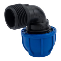 Компрессионный отвод TEBO ПНД  нар. резьба 25x1" T-ПНД.О.5.25-1.CN