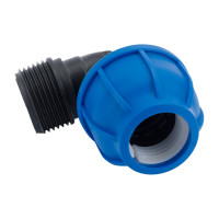 Компрессионный отвод TEBO ПНД  нар. резьба 25x1" T-ПНД.О.5.25-1.CN