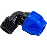 Компрессионный отвод TEBO ПНД нар. резьба 20x3/4" T-ПНД.О.5.20-34.CN