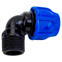 Компрессионный отвод TEBO ПНД нар. резьба 20x3/4" T-ПНД.О.5.20-34.CN