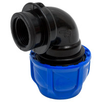 Компрессионный отвод TEBO ПНД вн. резьба 32x3/4" T-ПНД.О.4.32-34.CN