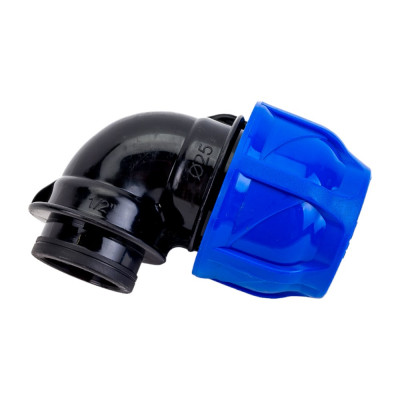 Компрессионный отвод TEBO ПНД  вн. резьба 25x1/2" T-ПНД.О.4.25-12.CN