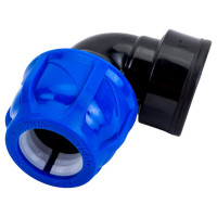 Отвод компрессионный внутренняя резьба TEBO ПНД 25x1" T-ПНД.О.4.25-1.CN