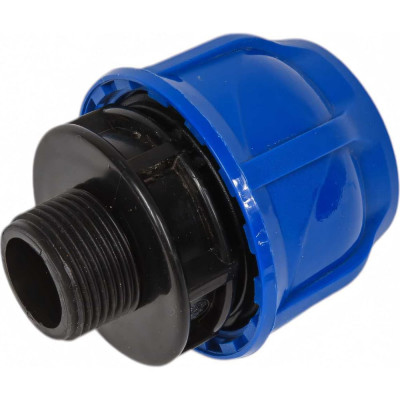 Компрессионная муфта TEBO ПНД нар. резьба 32x3/4" T-ПНД.М.5.32-34.CN