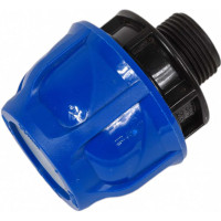 Компрессионная муфта TEBO ПНД нар. резьба 32x3/4" T-ПНД.М.5.32-34.CN