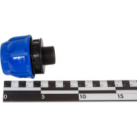 Компрессионная муфта TEBO ПНД нар. резьба 32x3/4" T-ПНД.М.5.32-34.CN