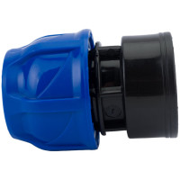 Компрессионная муфта TEBO ПНД вн. резьба 25x1" T-ПНД.М.4.25-1.CN