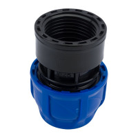 Компрессионная муфта TEBO ПНД вн. резьба 25x1" T-ПНД.М.4.25-1.CN