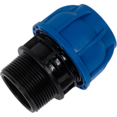 Компрессионная муфта TEBO ПНД нар. резьба 40x1.1/2" T-ПНД.М.5.40-112.CN